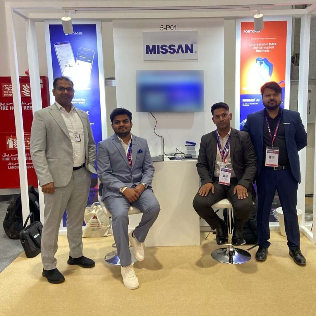 Missan team members at the Missan booth 5-P01 at Make It In The Emirates 2026, ADNEC Abu Dhabi