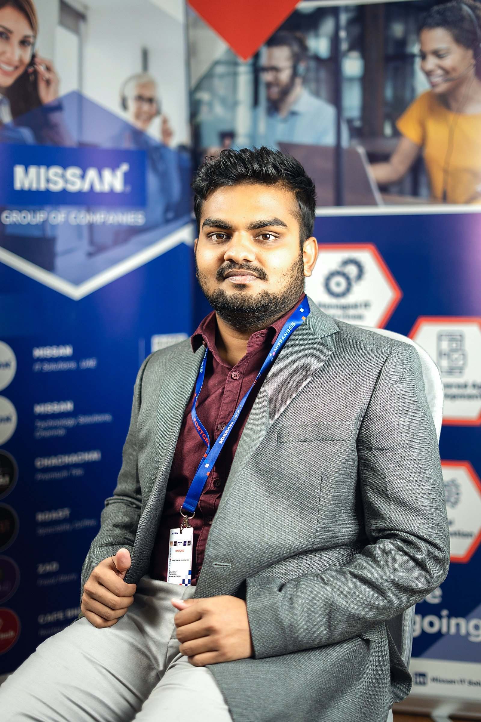 A Missan engineer at the Sharjah head office