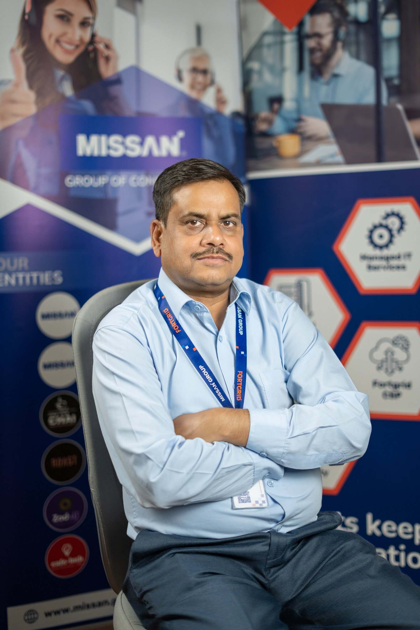A senior member of the Missan delivery team in Sharjah
