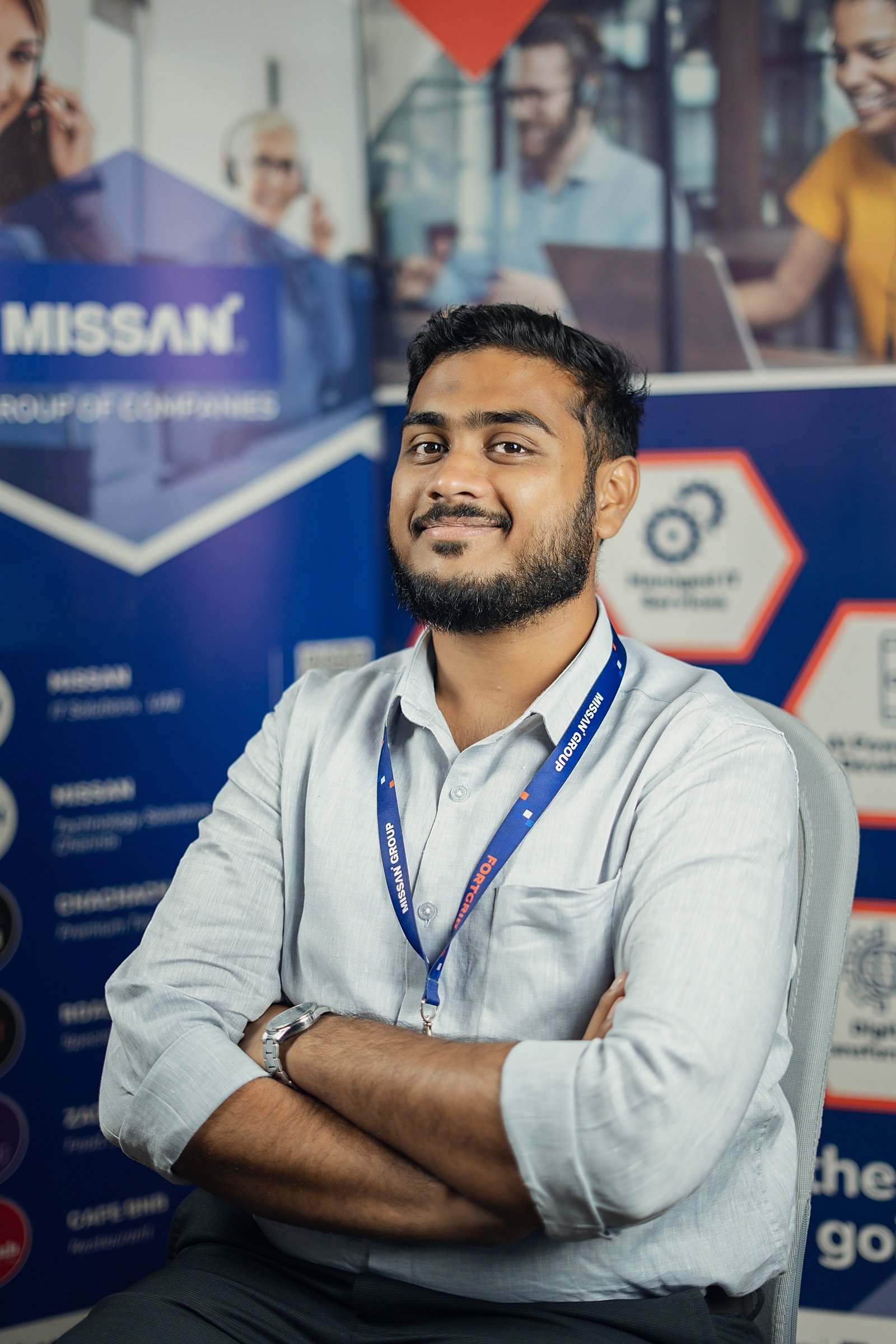 A Missan engineer at the Sharjah head office